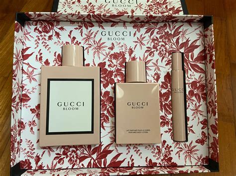 gucci bloom 3 gift set|Gucci Bloom 3 piece set.